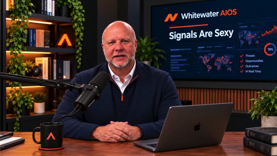 Jimmy Standaert at the Whitewater AIOS studio desk